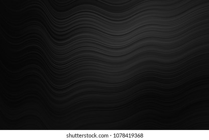 Dark Silver, Gray vector pattern with curved circles. A completely new color illustration in marble style. A completely new template for your business design.
