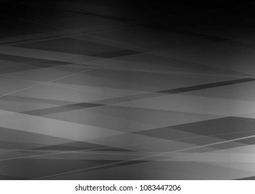 Dark Silver, Gray vector pattern with narrow lines. Decorative shining illustration with lines on abstract template. Best design for your ad, poster, banner.