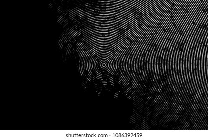 Dark Silver, Gray vector pattern with bent ribbons. A sample with blurred bubble shapes. New composition for your brand book.