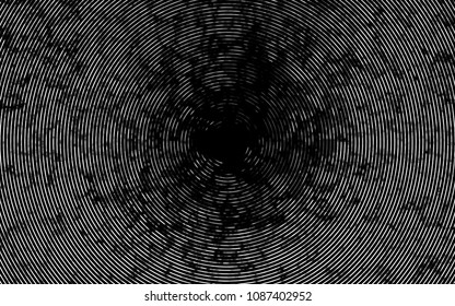 Dark Silver, Gray vector pattern with bent ribbons. Colorful illustration in abstract marble style with gradient. The template for cell phone backgrounds.