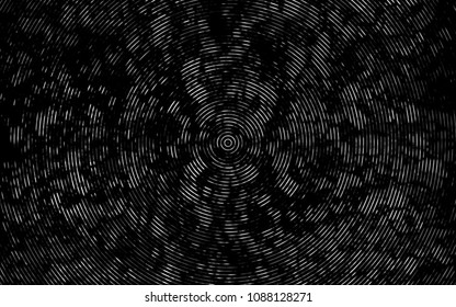 Dark Silver, Gray vector pattern with lamp shapes. Colorful abstract illustration with gradient lines. A new texture for your  ad, booklets, leaflets.