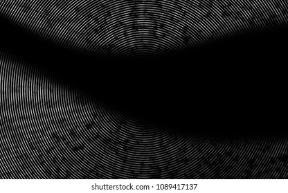Dark Silver, Gray vector pattern with lava shapes. Glitter abstract illustration with wry lines. The template for cell phone backgrounds.