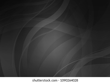 Dark Silver, Gray vector pattern with liquid shapes. A completely new color illustration in marble style. New composition for your brand book.