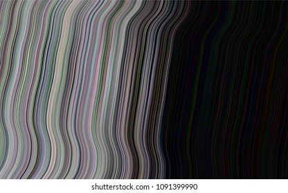 Dark Silver, Gray vector pattern with bent ribbons. Geometric illustration in marble style with gradient.  Marble design for your web site.