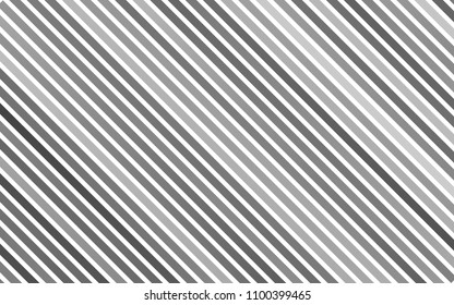 Dark Silver, Gray vector pattern with narrow lines. Glitter abstract illustration with colored sticks. The pattern can be used for websites.