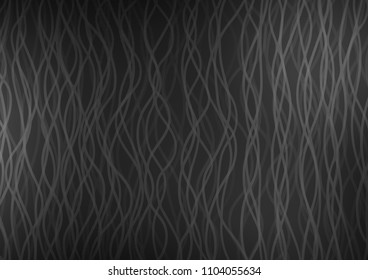 Dark Silver, Gray vector pattern with bubble shapes. Shining illustration, which consist of blurred lines, circles. New composition for your brand book.