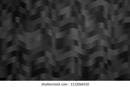 Dark Silver, Gray vector pattern with lamp shapes. Colorful abstract illustration with gradient lines. Marble design for your web site.