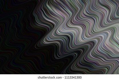 Dark Silver, Gray vector pattern with lamp shapes. Creative illustration in halftone marble style with gradient. A new texture for your  ad, booklets, leaflets.