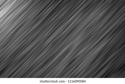 Dark Silver, Gray vector pattern with bent ribbons. Blurred geometric sample with gradient bubbles.  Textured wave pattern for backgrounds.
