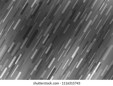 Dark Silver, Gray vector pattern with narrow lines. Glitter abstract illustration with colored sticks. The pattern can be used for busines ad, booklets, leaflets