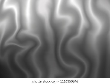 Dark Silver, Gray vector pattern with curved circles. Colorful illustration in abstract marble style with gradient. A completely new template for your business design.