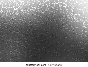 Dark Silver, Gray vector pattern with lamp shapes. Creative illustration in halftone marble style with gradient. Textured wave pattern for backgrounds.