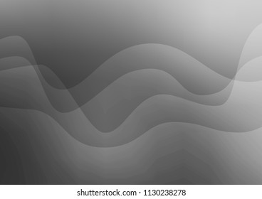 Dark Silver, Gray vector pattern with lamp shapes. A vague circumflex abstract illustration with gradient. A completely new marble design for your business.