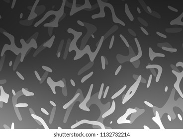 Dark Silver, Gray vector pattern with curved circles. An elegant bright illustration with gradient. A completely new marble design for your business.