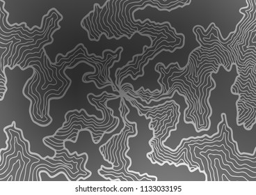 Dark Silver, Gray vector pattern with liquid shapes. Shining crooked illustration in marble style. Textured wave pattern for backgrounds.