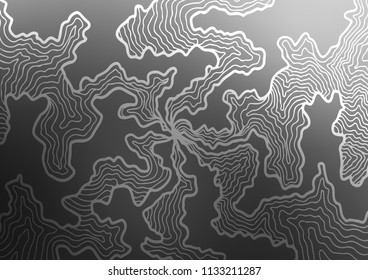 Dark Silver, Gray vector pattern with liquid shapes. Geometric illustration in marble style with gradient.  Pattern for your business design.