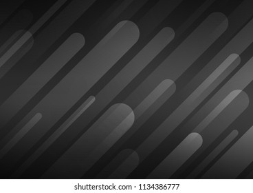 Dark Silver, Gray vector pattern with narrow lines. Decorative shining illustration with lines on abstract template. The pattern can be used for websites.