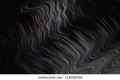 Dark Silver, Gray vector pattern with bubble shapes. Colorful abstract illustration with gradient lines. Marble design for your web site.