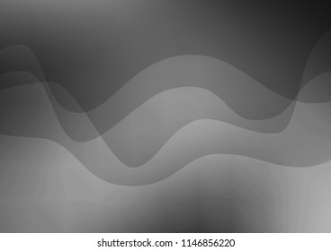 Dark Silver, Gray vector pattern with lamp shapes. Shining crooked illustration in marble style. A new texture for your  ad, booklets, leaflets.