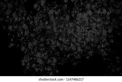 Dark Silver, Gray vector pattern with lamp shapes. A sample with blurred bubble shapes. The elegant pattern for brand book.