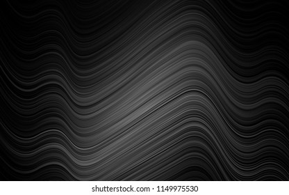 Dark Silver, Gray vector pattern with lamp shapes. Creative geometric illustration in marble style with gradient. Textured wave pattern for backgrounds.