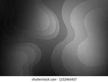 Dark Silver, Gray vector pattern with liquid shapes. Colorful illustration in abstract marble style with gradient. The best blurred design for your business.
