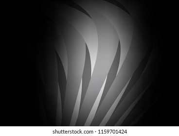 Dark Silver, Gray vector pattern with narrow lines. Blurred decorative design in simple style with lines. The pattern can be used for websites.