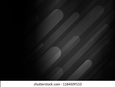 Dark Silver, Gray vector pattern with narrow lines. Glitter abstract illustration with colored sticks. The pattern can be used for busines ad, booklets, leaflets