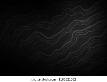 Dark Silver, Gray vector pattern with lava shapes. Colorful illustration in abstract marble style with gradient. New composition for your brand book.