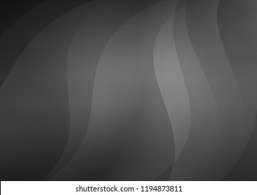 Dark Silver, Gray vector pattern with narrow lines. Lines on blurred abstract background with gradient. The pattern can be used as ads, poster, banner for commercial.