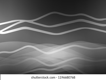 Dark Silver, Gray vector pattern with narrow lines. Shining colored illustration with narrow lines. The pattern can be used for websites.