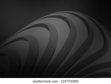 Dark Silver, Gray vector pattern with narrow lines. Lines on blurred abstract background with gradient. The template can be used as a background.