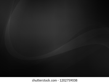 Dark Silver, Gray vector pattern with lava shapes. Creative illustration in halftone marble style with gradient. New composition for your brand book.