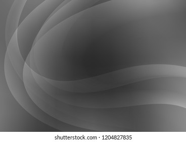 Dark Silver, Gray vector pattern with lamp shapes. A sample with blurred bubble shapes. The best blurred design for your business.