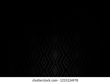 Dark Silver, Gray vector pattern with lines, rectangles. Modern geometric abstract illustration with lines, squares. Smart design for your business advert.
