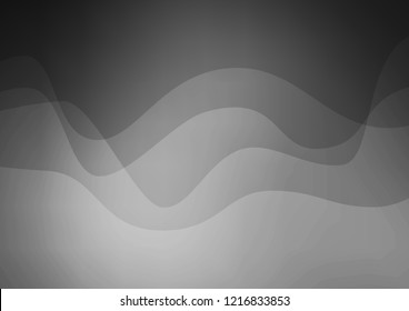 Dark Silver, Gray vector pattern with bubble shapes. Brand new colored illustration in marble style with gradient. Marble design for your web site.