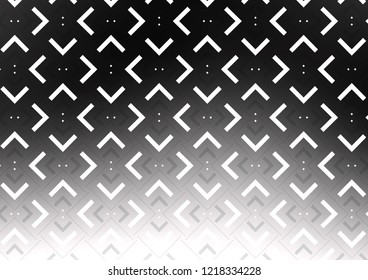 Dark Silver, Gray vector pattern with narrow lines. Blurred decorative design in simple style with lines. The pattern can be used for websites.