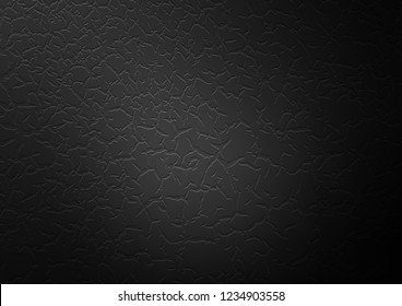 Dark Silver, Gray vector pattern with curved circles. Creative illustration in halftone marble style with gradient. Textured wave pattern for backgrounds.