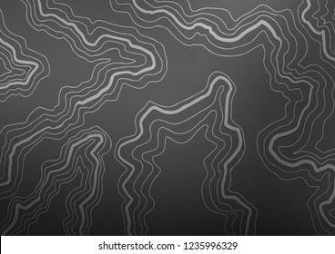 Dark Silver, Gray vector pattern with bent ribbons. A vague circumflex abstract illustration with gradient. New composition for your brand book.