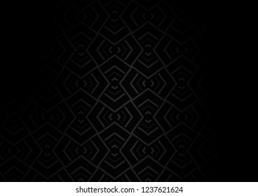Dark Silver, Gray vector pattern with narrow lines. Shining colored illustration with narrow lines. Pattern for business booklets, leaflets.