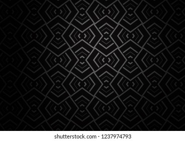 Dark Silver, Gray vector pattern with narrow lines. Shining colored illustration with narrow lines. Best design for your ad, poster, banner.
