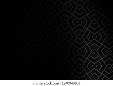 Dark Silver, Gray vector pattern with narrow lines. Shining colored illustration with narrow lines. Smart design for your business advert.