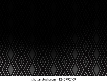Dark Silver, Gray vector pattern with lines, rectangles. Modern geometric abstract illustration with lines, squares. Pattern for websites, landing pages.