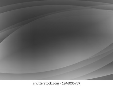 Dark Silver, Gray vector pattern with narrow lines. Lines on blurred abstract background with gradient. The pattern can be used as ads, poster, banner for commercial.