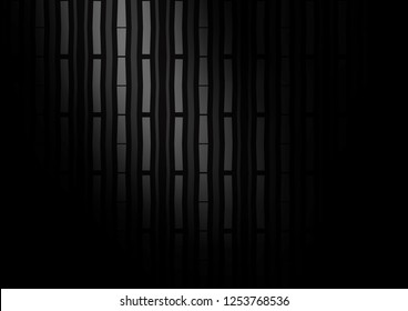 Dark Silver, Gray vector pattern with narrow lines. Shining colored illustration with narrow lines. Smart design for your business advert.