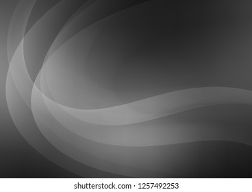 Dark Silver, Gray vector pattern with liquid shapes. Colorful illustration in abstract marble style with gradient. Brand new design for your ads, poster, banner.