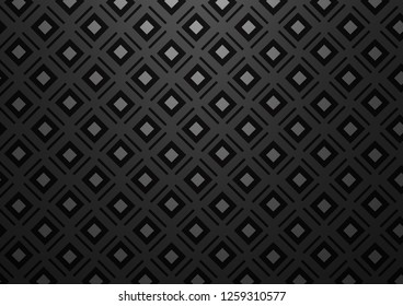 Dark Silver, Gray vector pattern with lines, rectangles. Glitter abstract illustration with colorful lines, rhombuses. Best design for your ad, poster, banner.