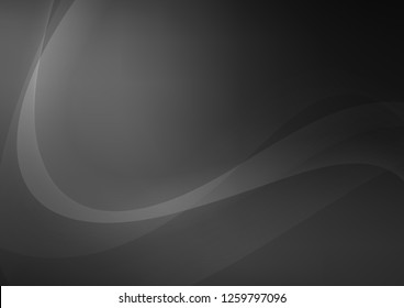 Dark Silver, Gray vector pattern with lava shapes. Shining crooked illustration in marble style. Marble style for your business design.