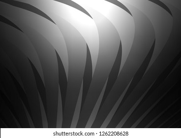 Dark Silver, Gray vector pattern with narrow lines. Blurred decorative design in simple style with lines. Smart design for your business advert.