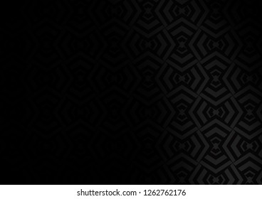 Dark Silver, Gray vector pattern with narrow lines. Lines on blurred abstract background with gradient. Backdrop for TV commercials.